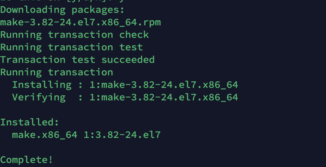 yum 安装make失败处理
